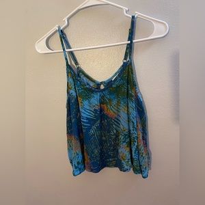 Floral rainforest crop tank